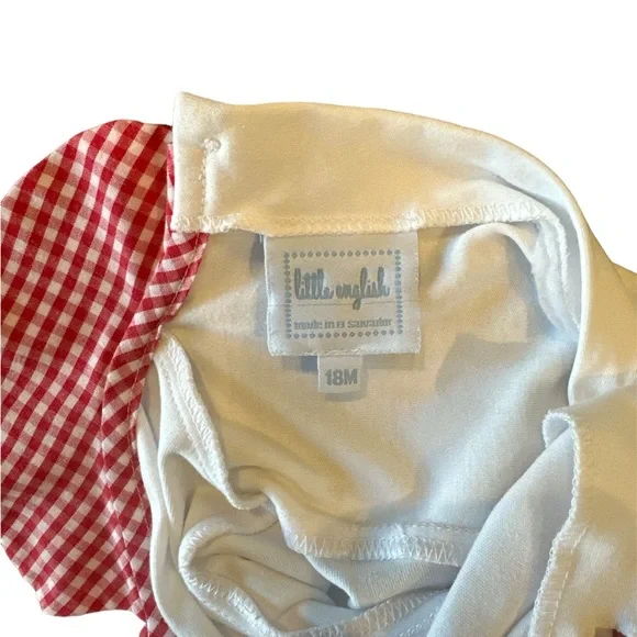Little English Red Gingham Romper - Picture 4 of 4